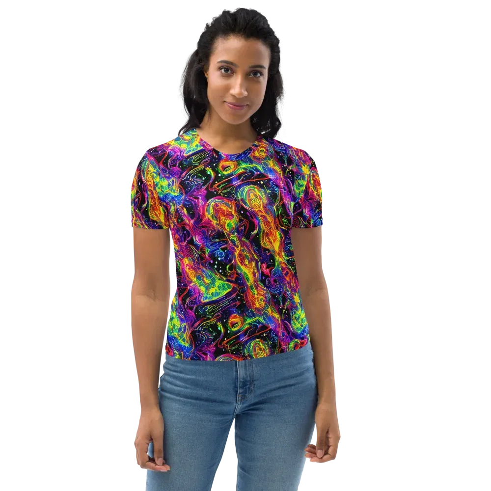 Hypercolor Dreamscape on Women's Crew Neck T-Shirt — Front