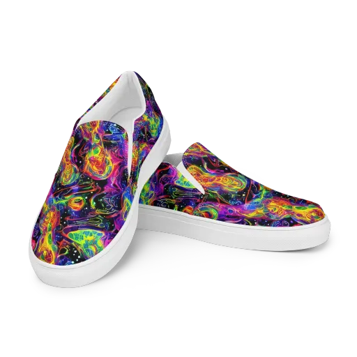 Hypercolor Dreamscape on a Men's Slip-On Canvas Shoes