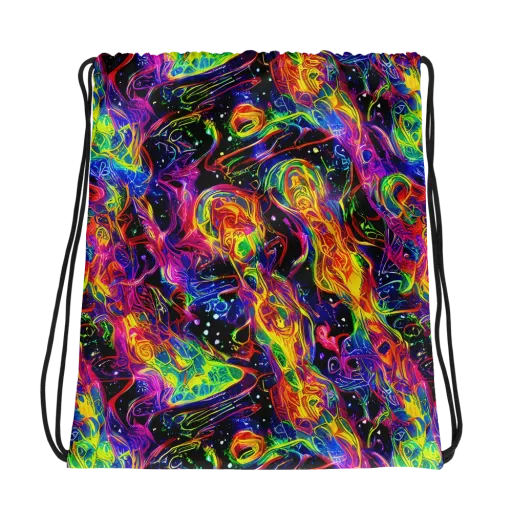 Hypercolor Dreamscape on a Drawstring Bag