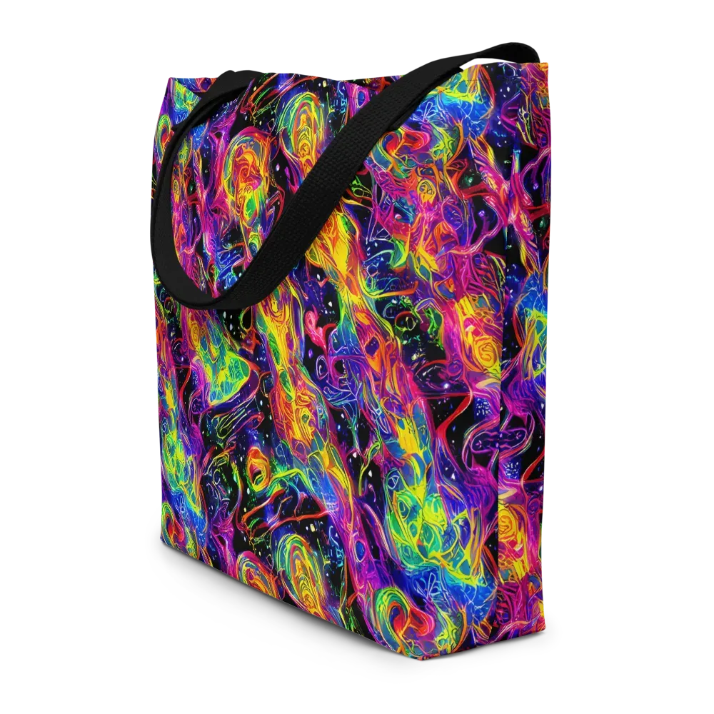 Hypercolor Dreamscape on Large Tote Bag W/ Pocket — Front