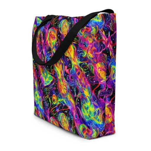 Hypercolor Dreamscape on a Large Tote Bag W/ Pocket