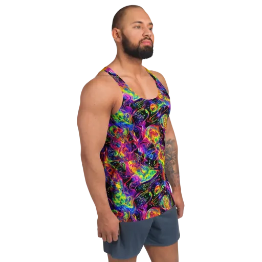 Hypercolor Dreamscape on a Men's Tank Top