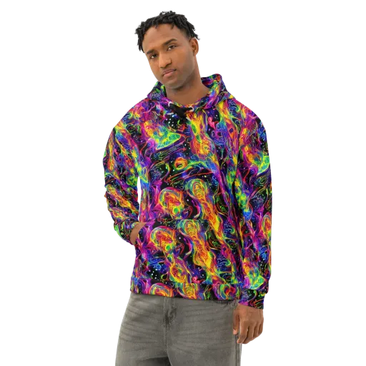 Hypercolor Dreamscape on a Cotton Hoodie