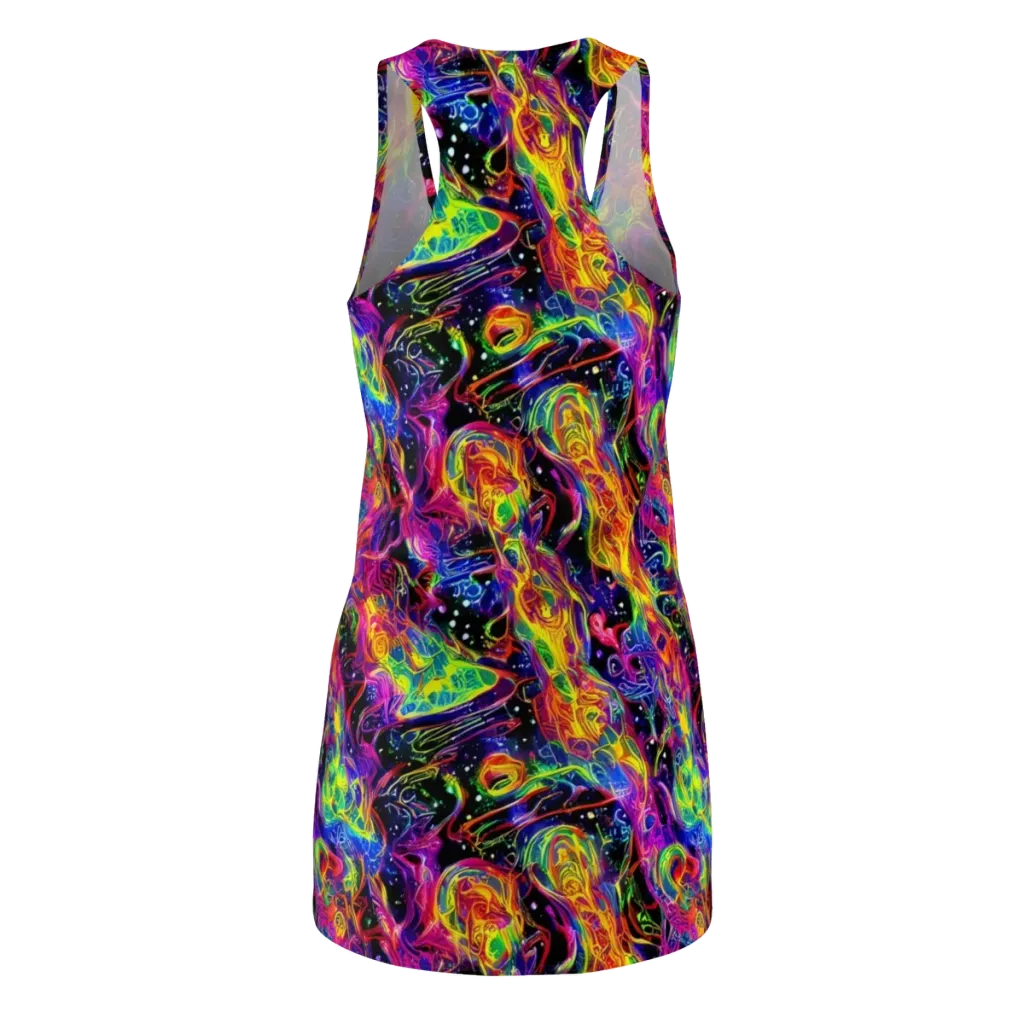 Hypercolor Dreamscape on Racerback Dress — Back