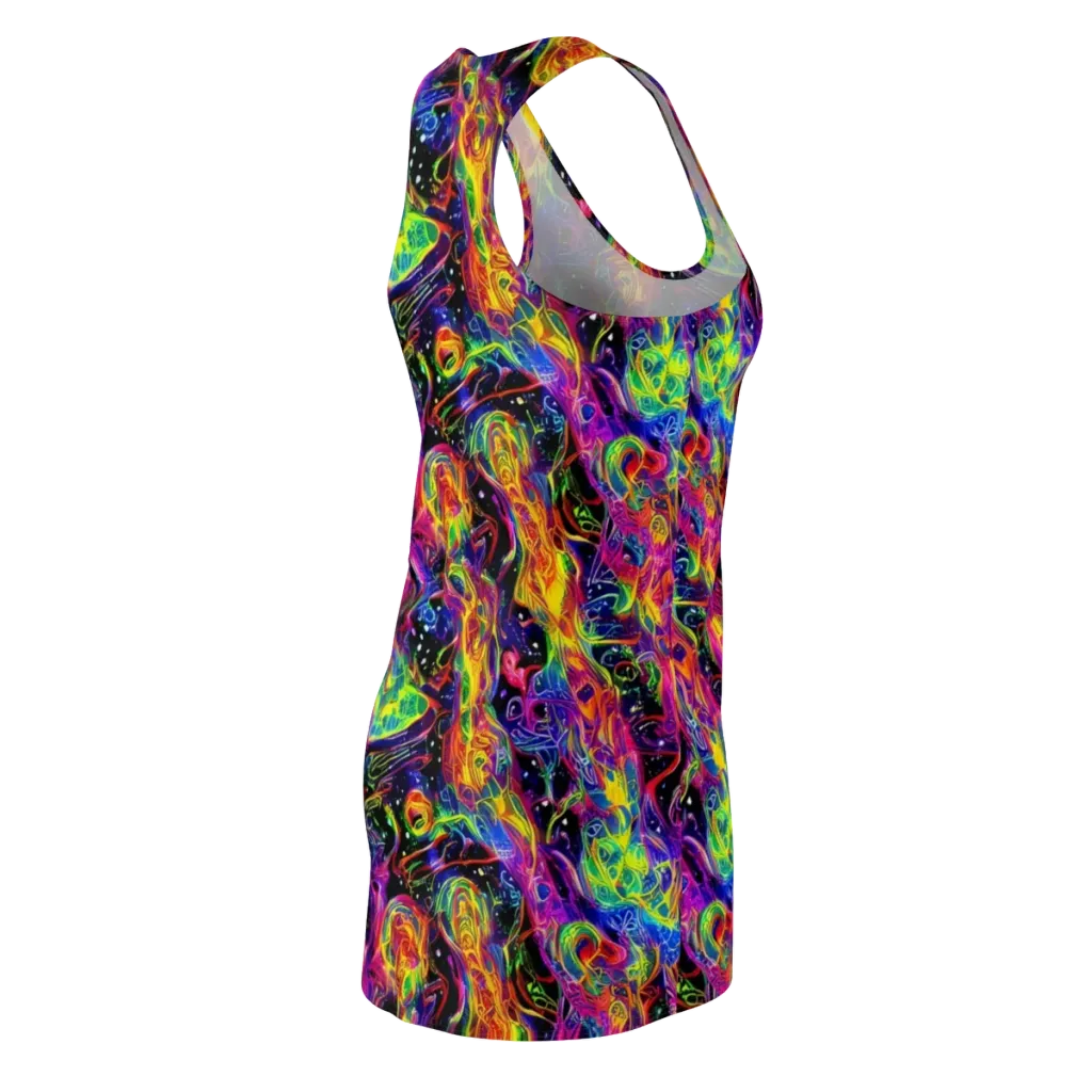 Hypercolor Dreamscape on Racerback Dress — Back Side