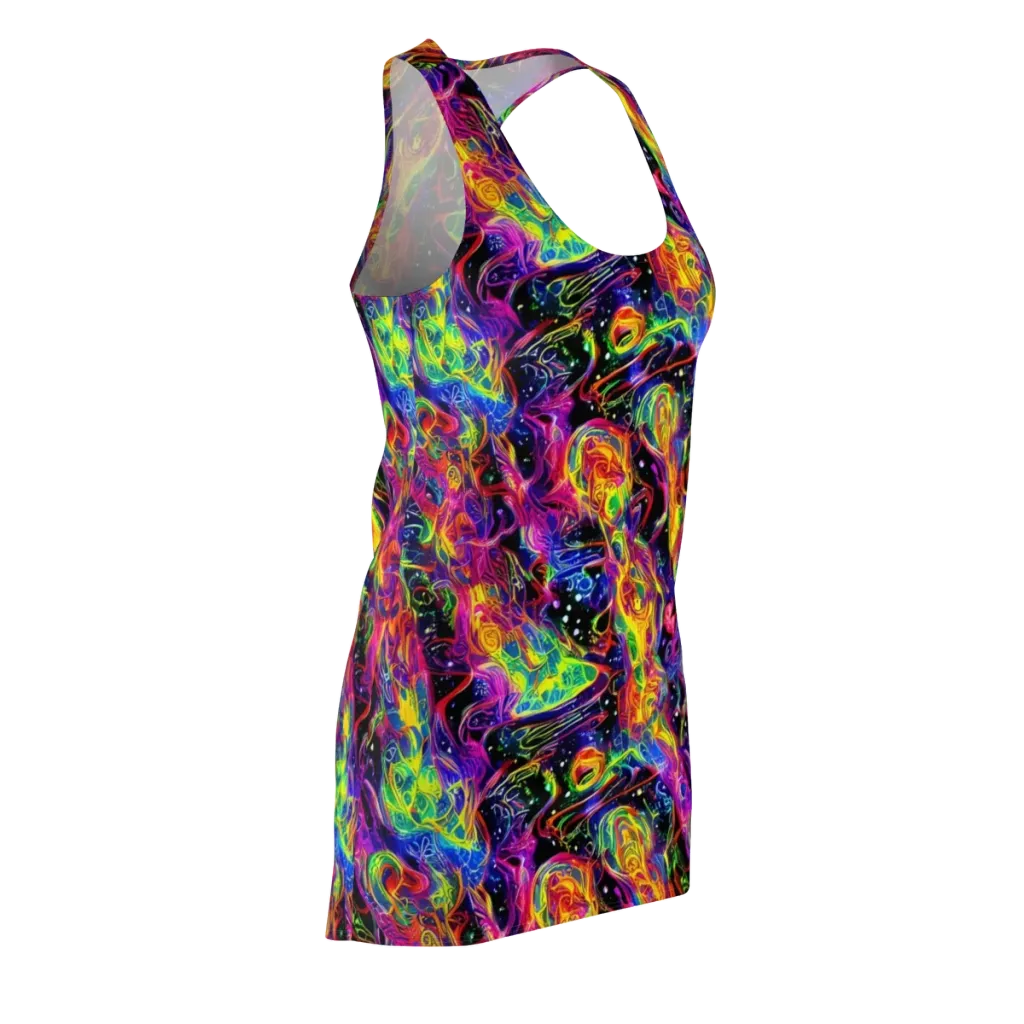 Hypercolor Dreamscape on Racerback Dress — Front Side