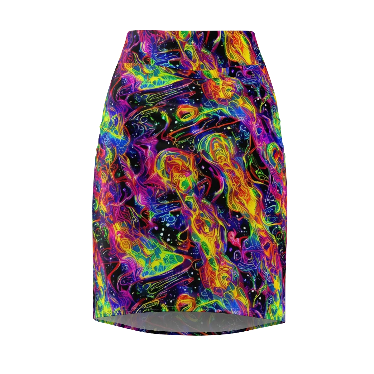 Hypercolor Dreamscape on Pencil Skirt — Front
