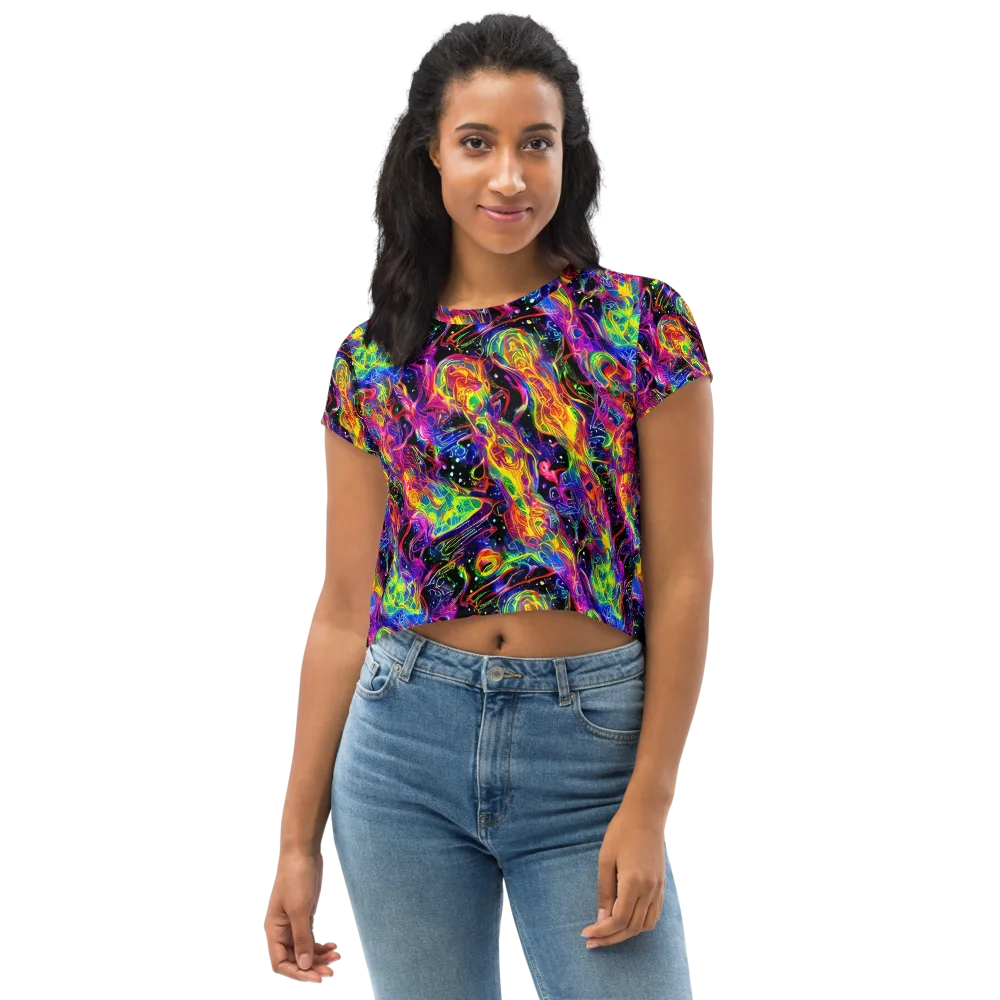 Hypercolor Dreamscape on Crop Tee — Front