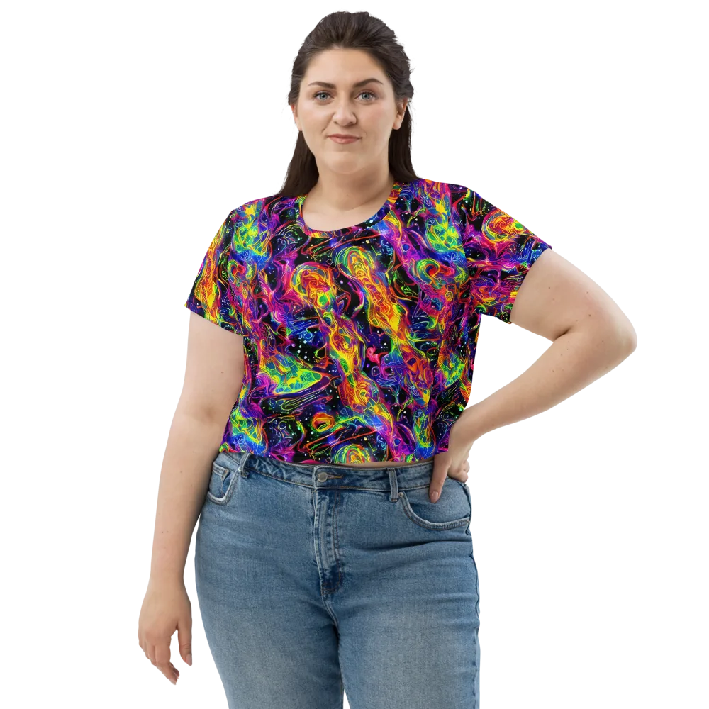 Hypercolor Dreamscape on Crop Tee — Front