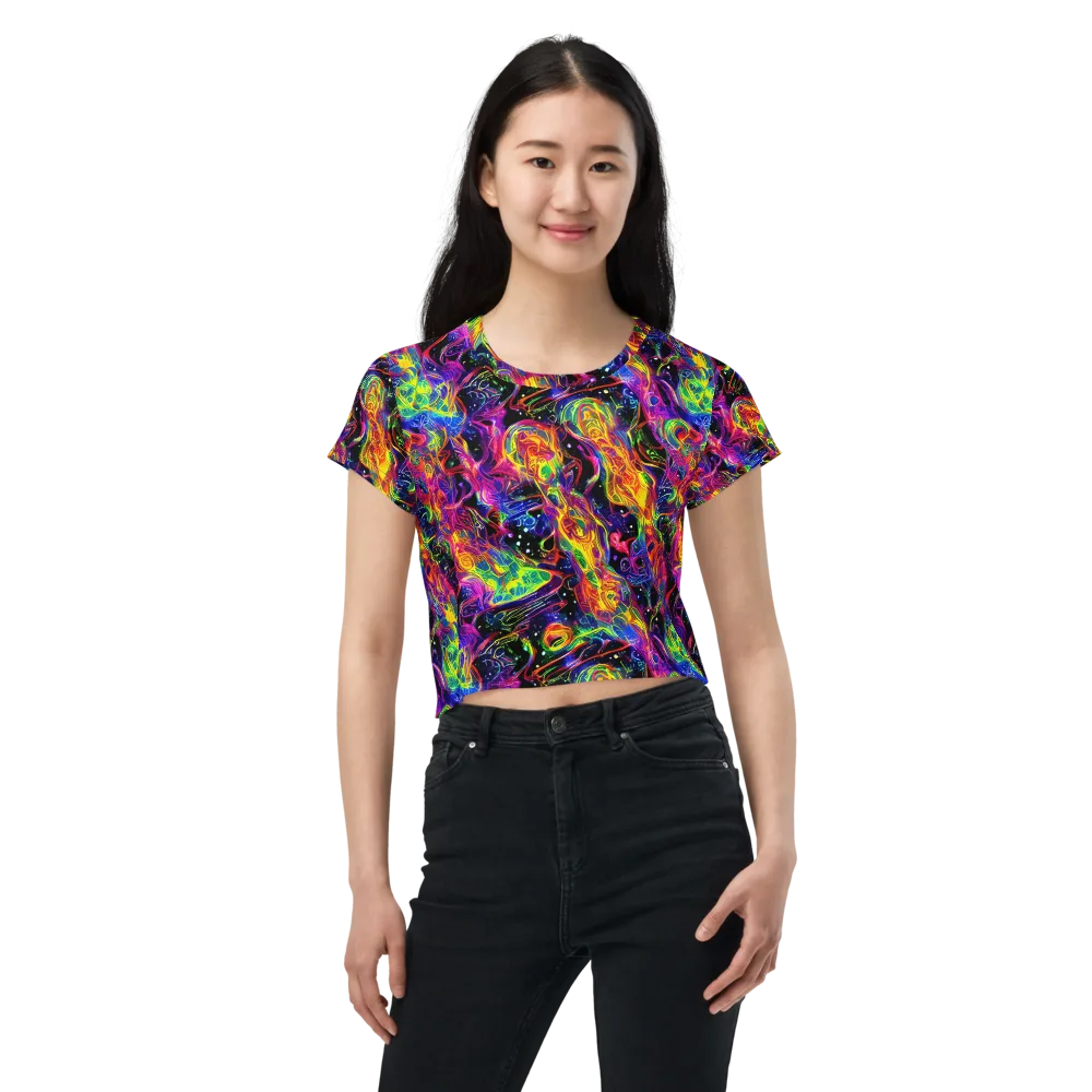Hypercolor Dreamscape on Crop Tee — Front