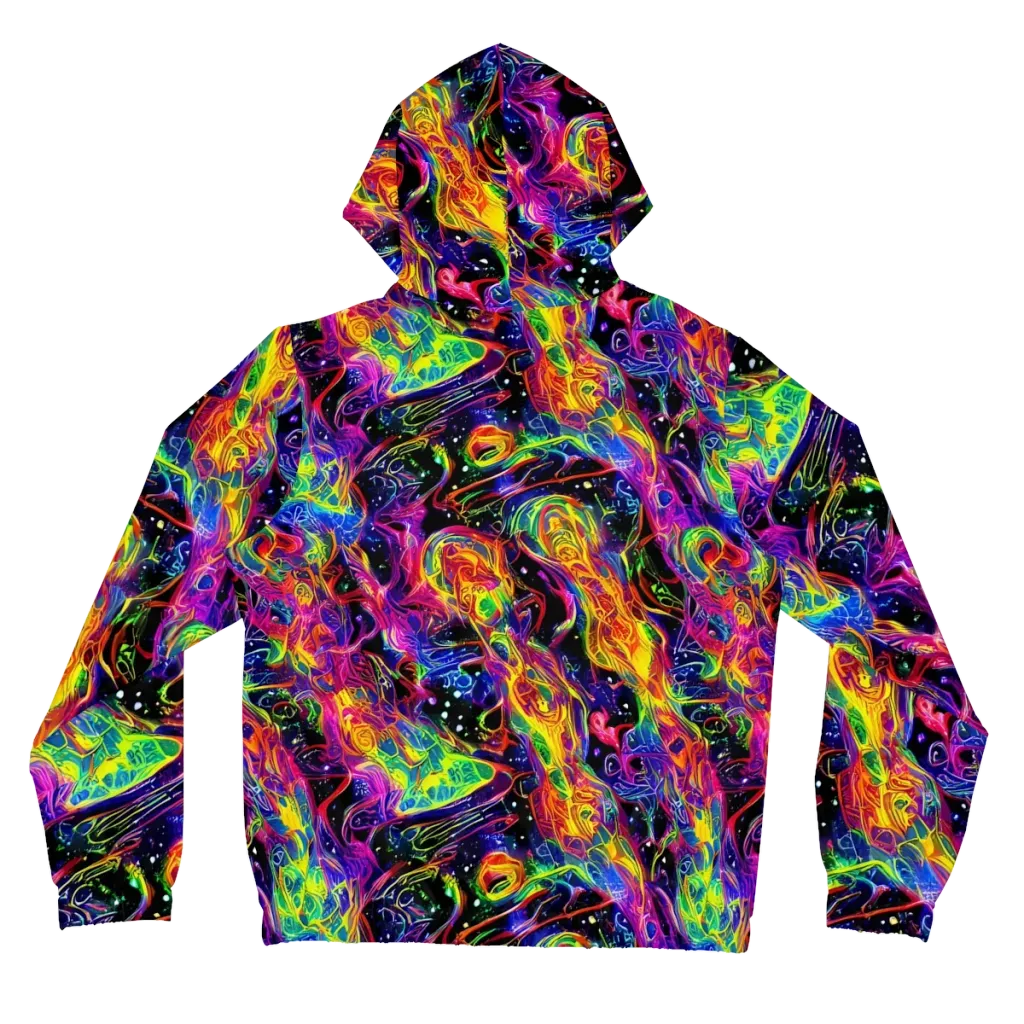 Hypercolor Dreamscape on Women's Full-Zip Hoodie — Back