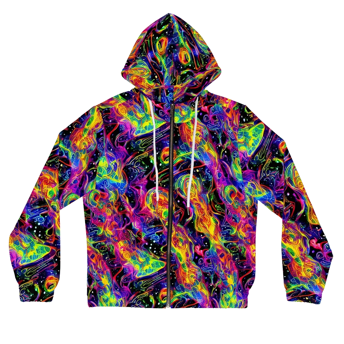 Hypercolor Dreamscape on Women's Full-Zip Hoodie — Front