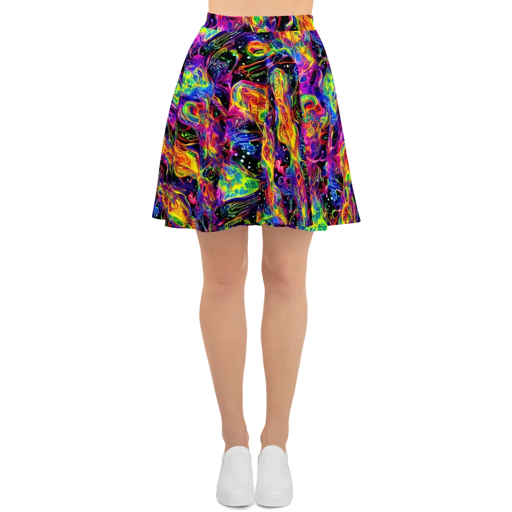 Hypercolor Dreamscape on Skater Skirt — Front