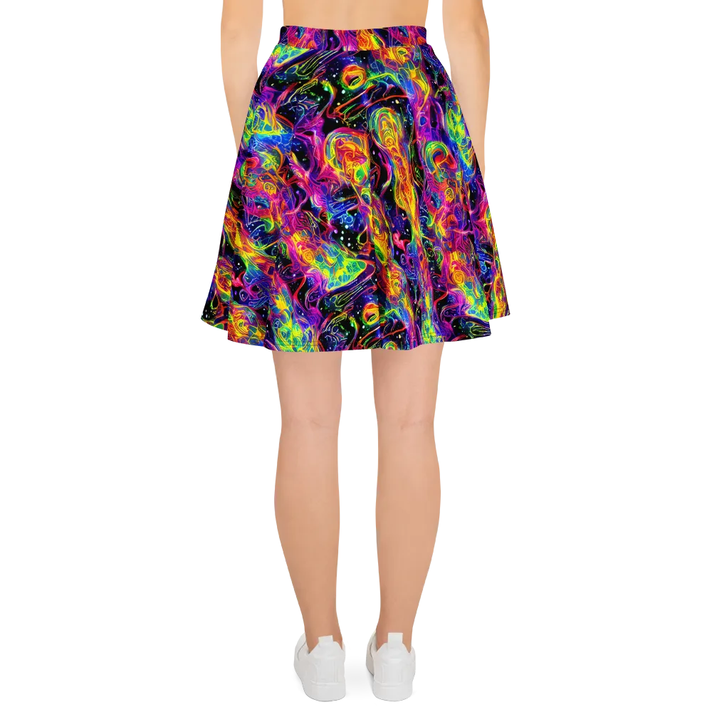 Hypercolor Dreamscape on Skater Skirt — Back