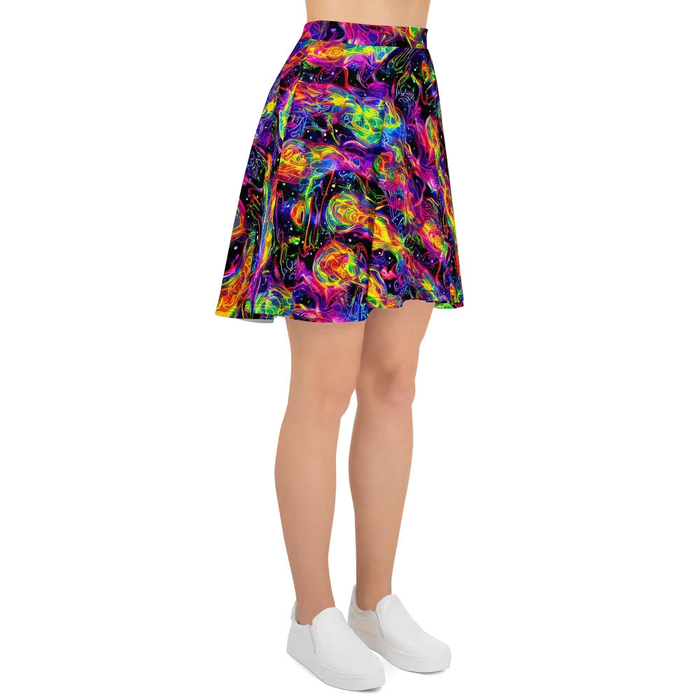 Hypercolor Dreamscape on Skater Skirt — Right