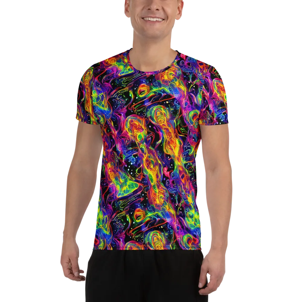Hypercolor Dreamscape on Men's Athletic T-Shirt — Front