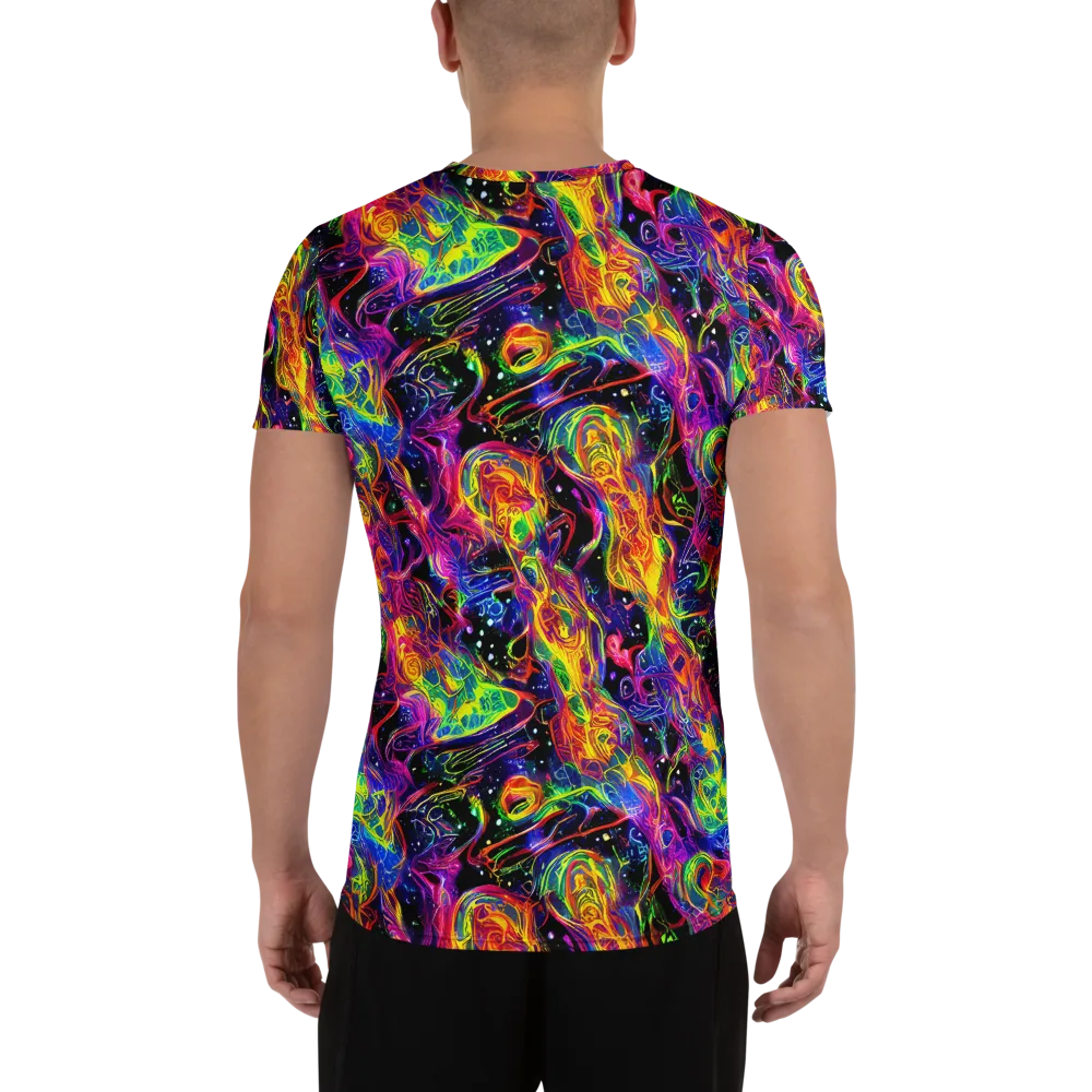Hypercolor Dreamscape on Men's Athletic T-Shirt — Back