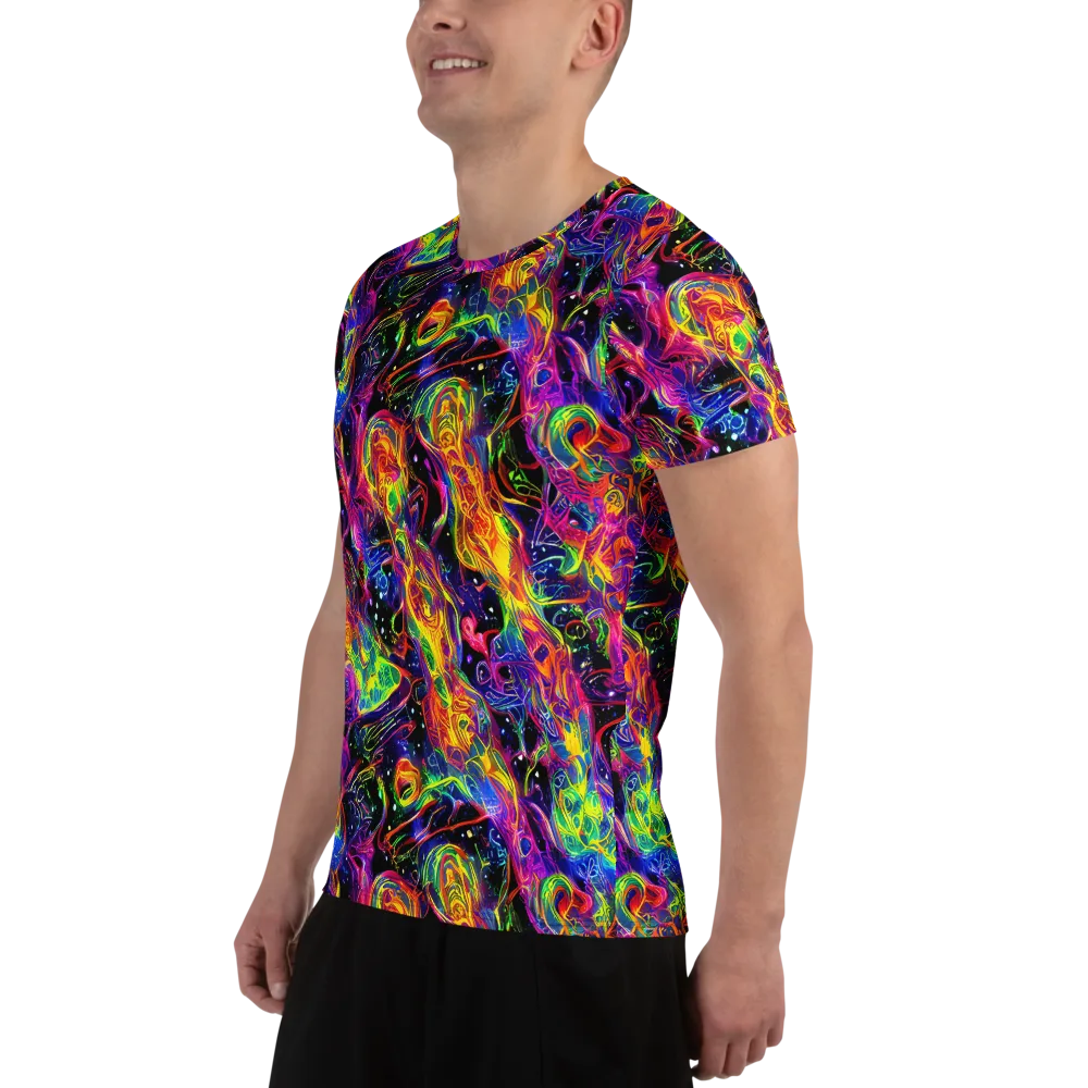 Hypercolor Dreamscape on Men's Athletic T-Shirt — Left