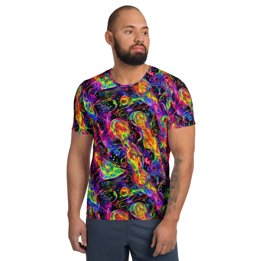 Hypercolor Dreamscape on Men's Athletic T-Shirt — Front