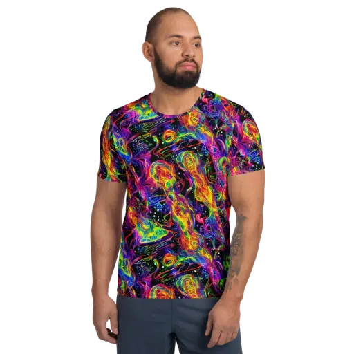Hypercolor Dreamscape on a Men's Athletic T-Shirt