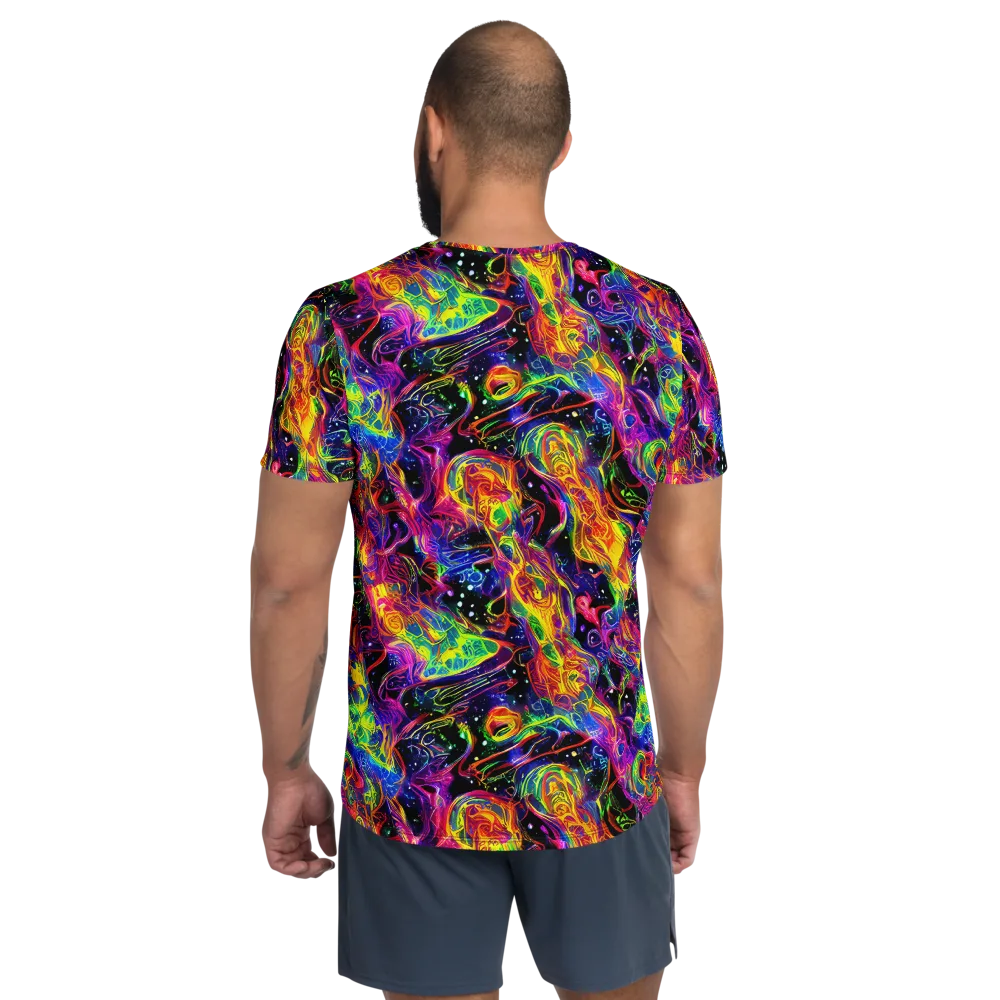 Hypercolor Dreamscape on Men's Athletic T-Shirt — Back