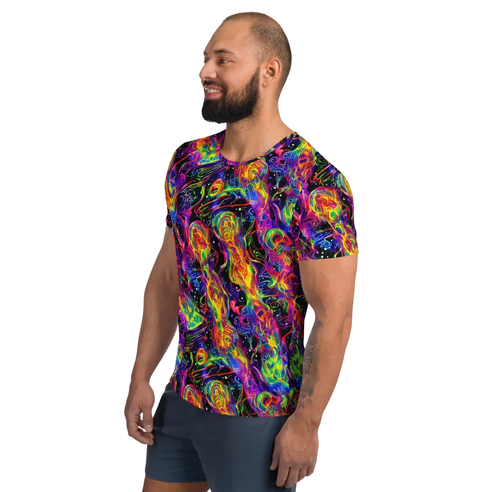 Hypercolor Dreamscape on Men's Athletic T-Shirt — Left