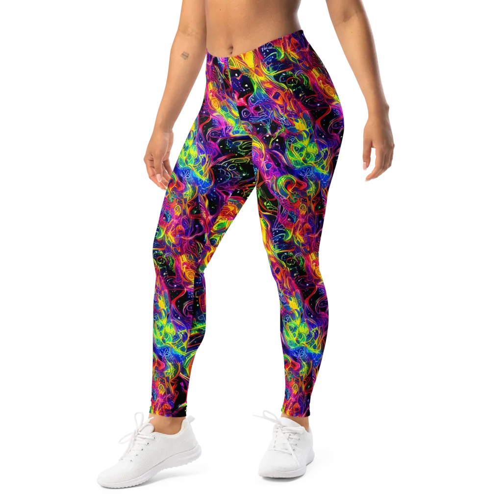 Hypercolor Dreamscape on Leggings — Left Front