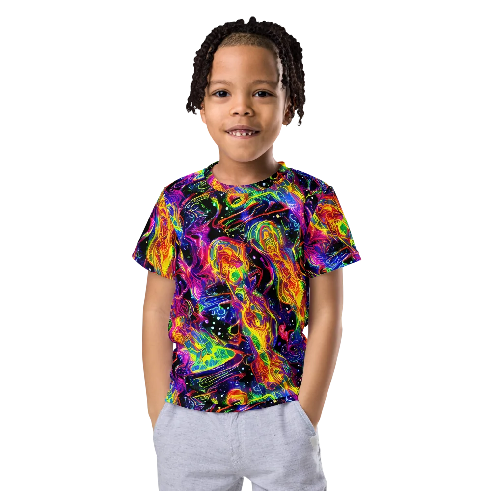 Hypercolor Dreamscape on Kids Crew Neck T-Shirt — Front