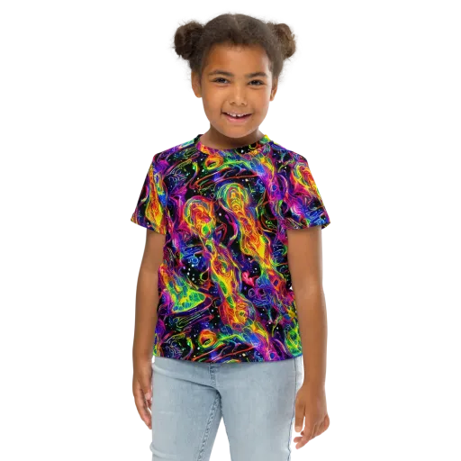 Hypercolor Dreamscape on a Kids Crew Neck T-Shirt