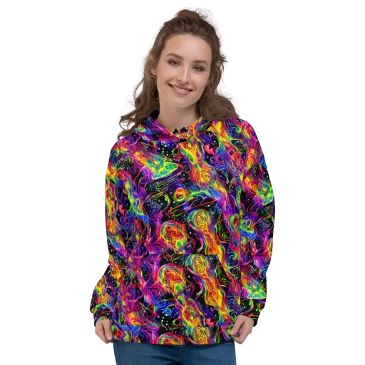 Hypercolor Dreamscape on a Hoodie