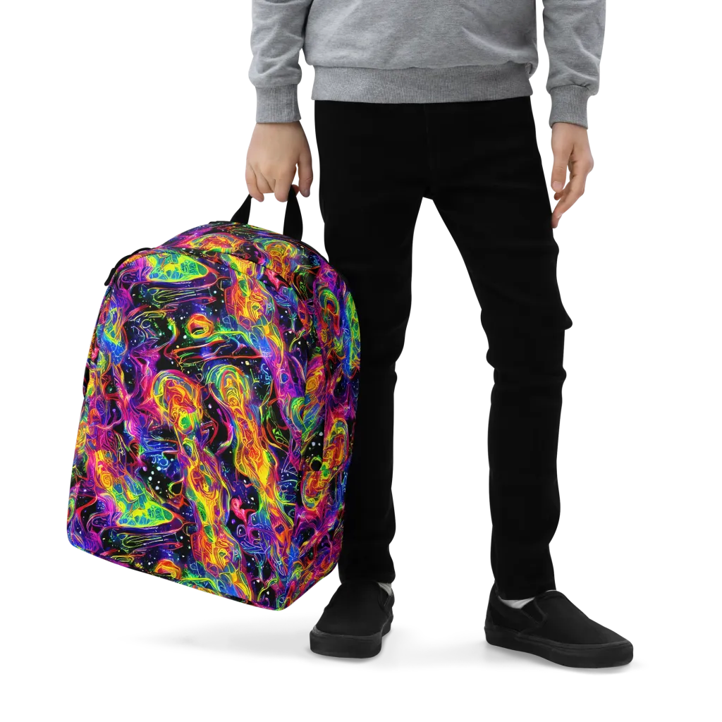 Hypercolor Dreamscape on Minimalist Backpack — Zoomed-in