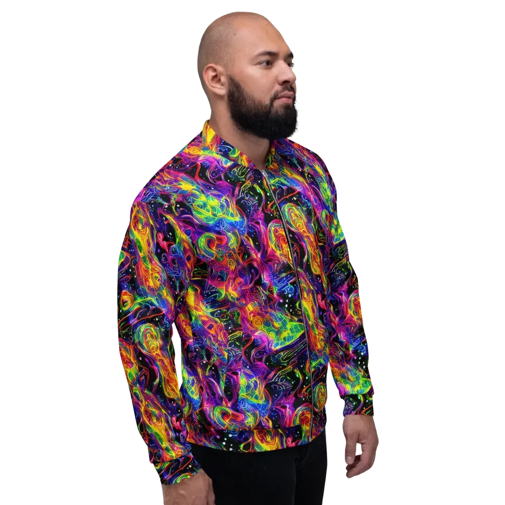 Hypercolor Dreamscape on Bomber Jacket — Right
