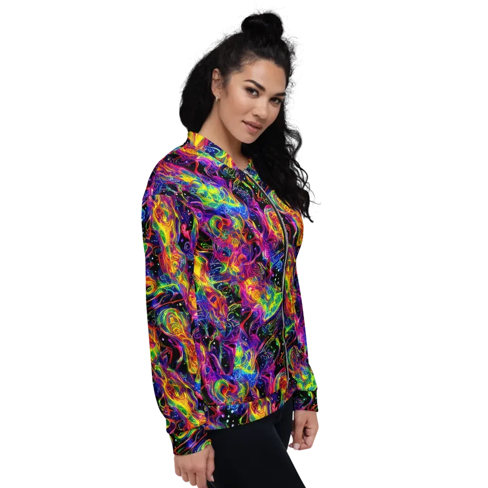 Hypercolor Dreamscape on Bomber Jacket — Right