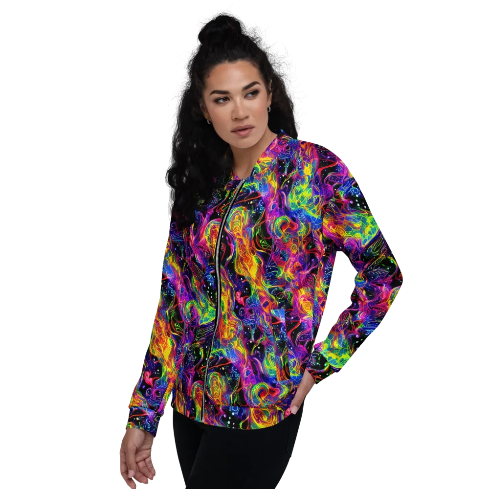 Hypercolor Dreamscape on Bomber Jacket — Left