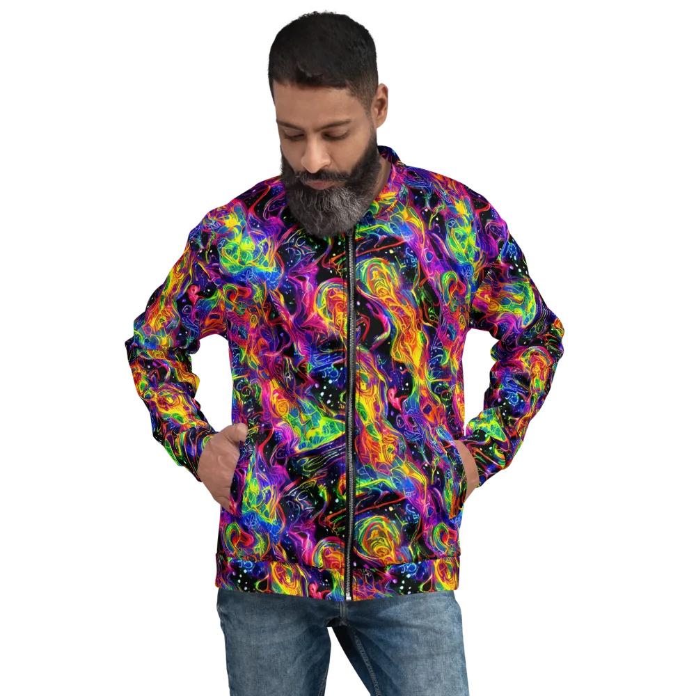 Hypercolor Dreamscape on Bomber Jacket — Front
