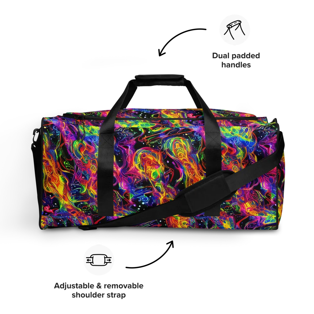 Hypercolor Dreamscape on Duffle Bag — Front