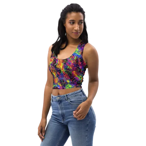 Hypercolor Dreamscape on a Crop Top