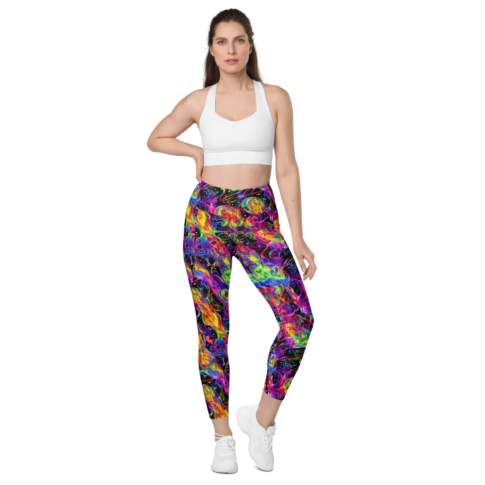 Hypercolor Dreamscape on Leggings with Pockets — Front