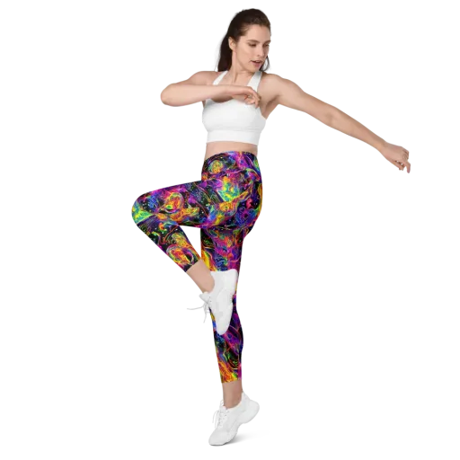 Hypercolor Dreamscape on a Leggings with Pockets