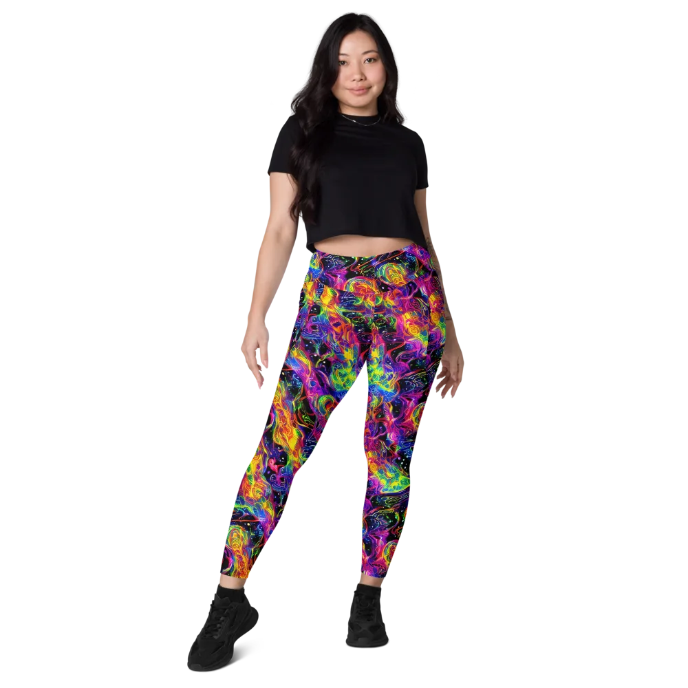 Hypercolor Dreamscape on Leggings with Pockets — Front