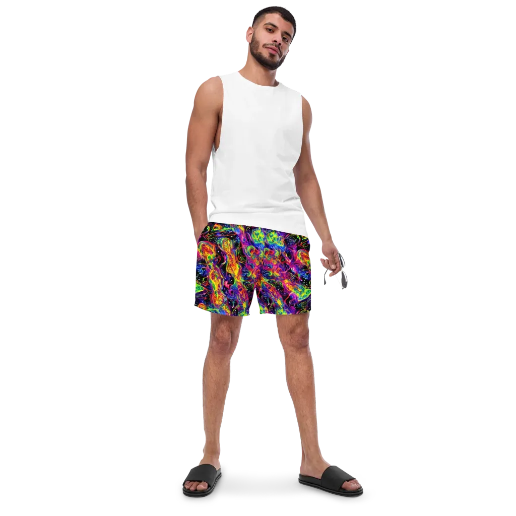 Hypercolor Dreamscape on Swim Trunks — Front