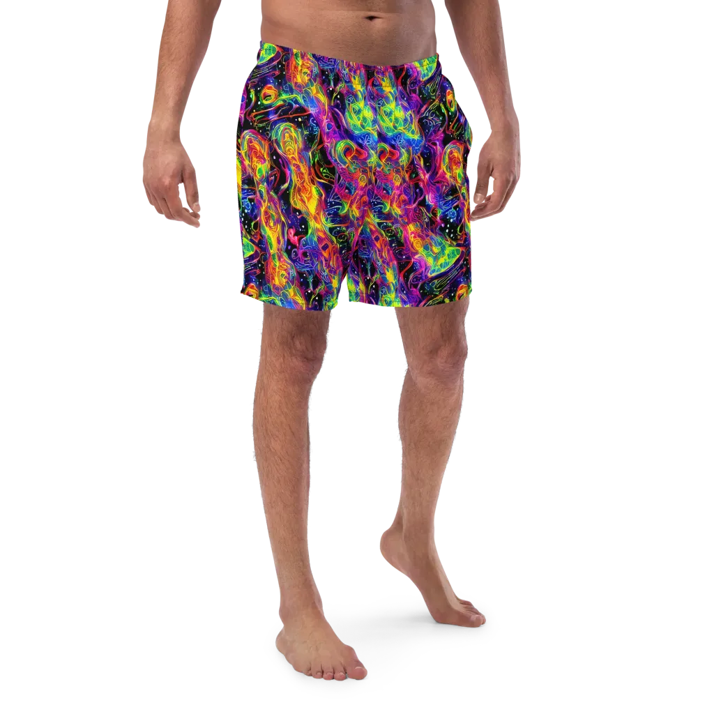 Hypercolor Dreamscape on Swim Trunks — Front