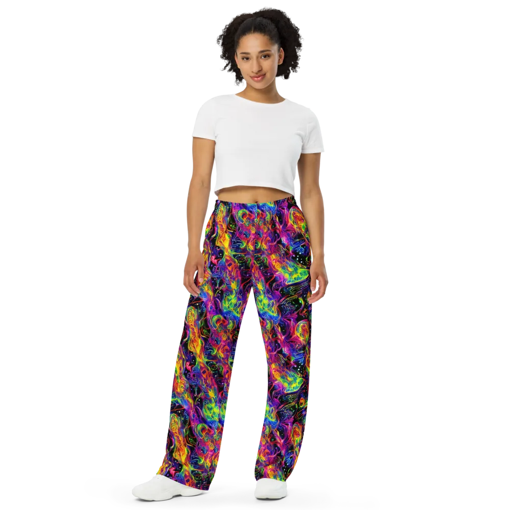 Hypercolor Dreamscape on Wide-Leg Pants — Front