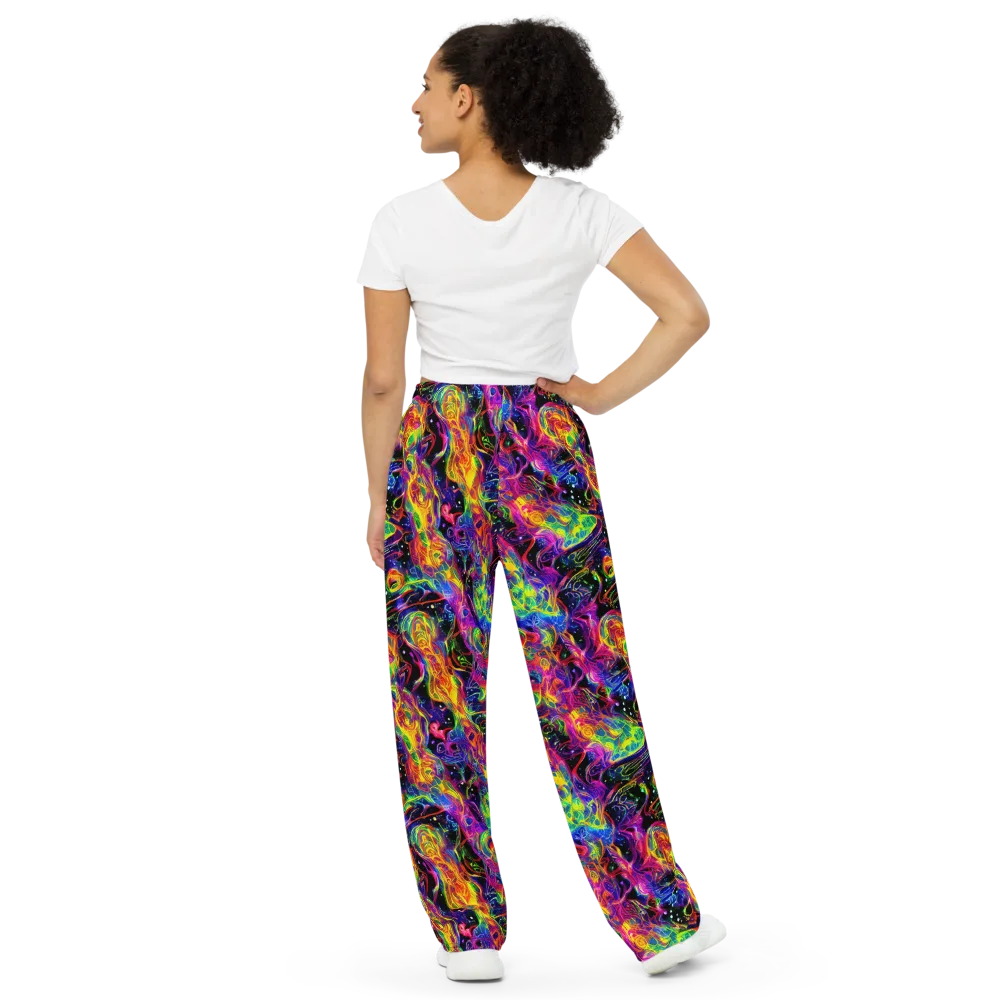 Hypercolor Dreamscape on Wide-Leg Pants — Back