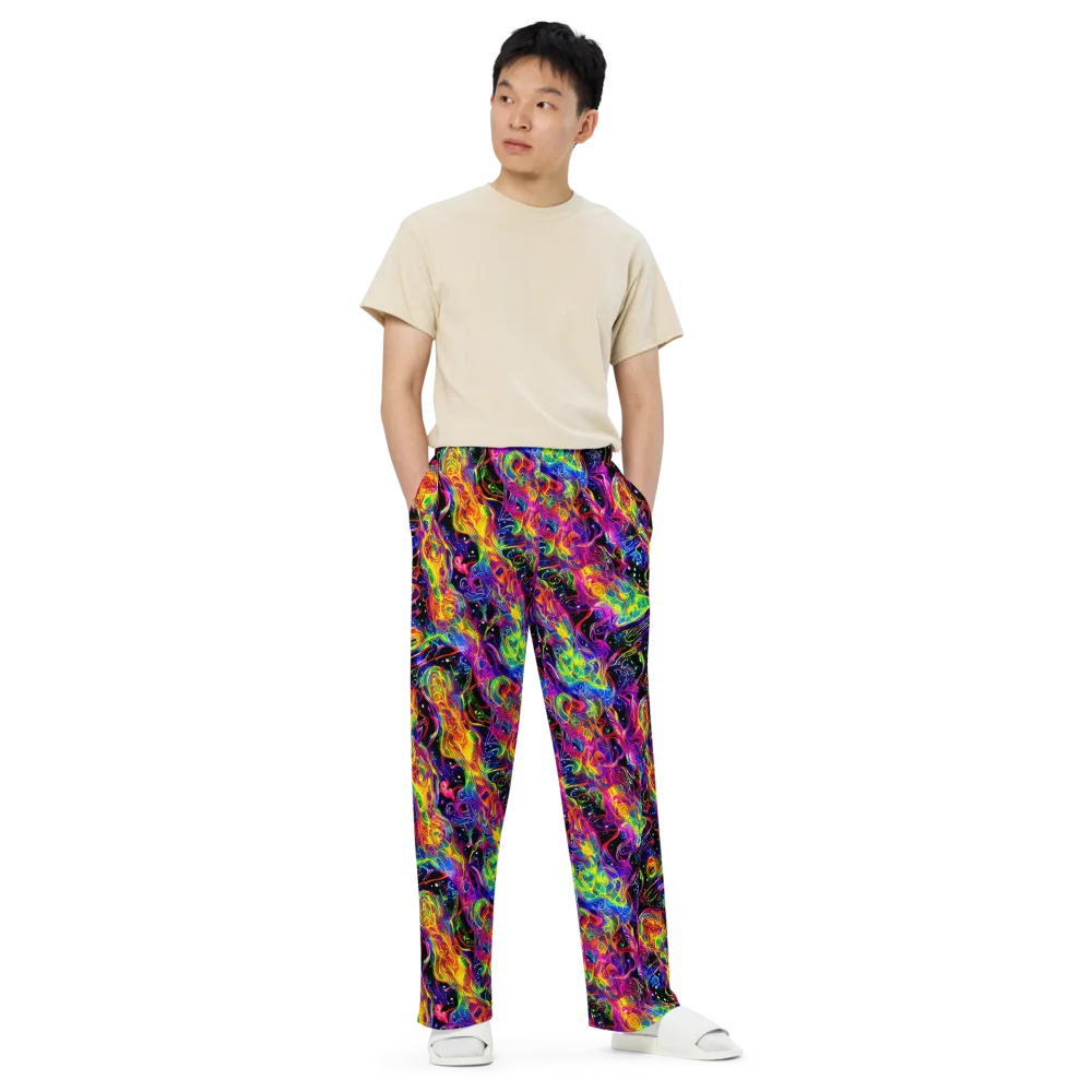 Hypercolor Dreamscape on Wide-Leg Pants — Front