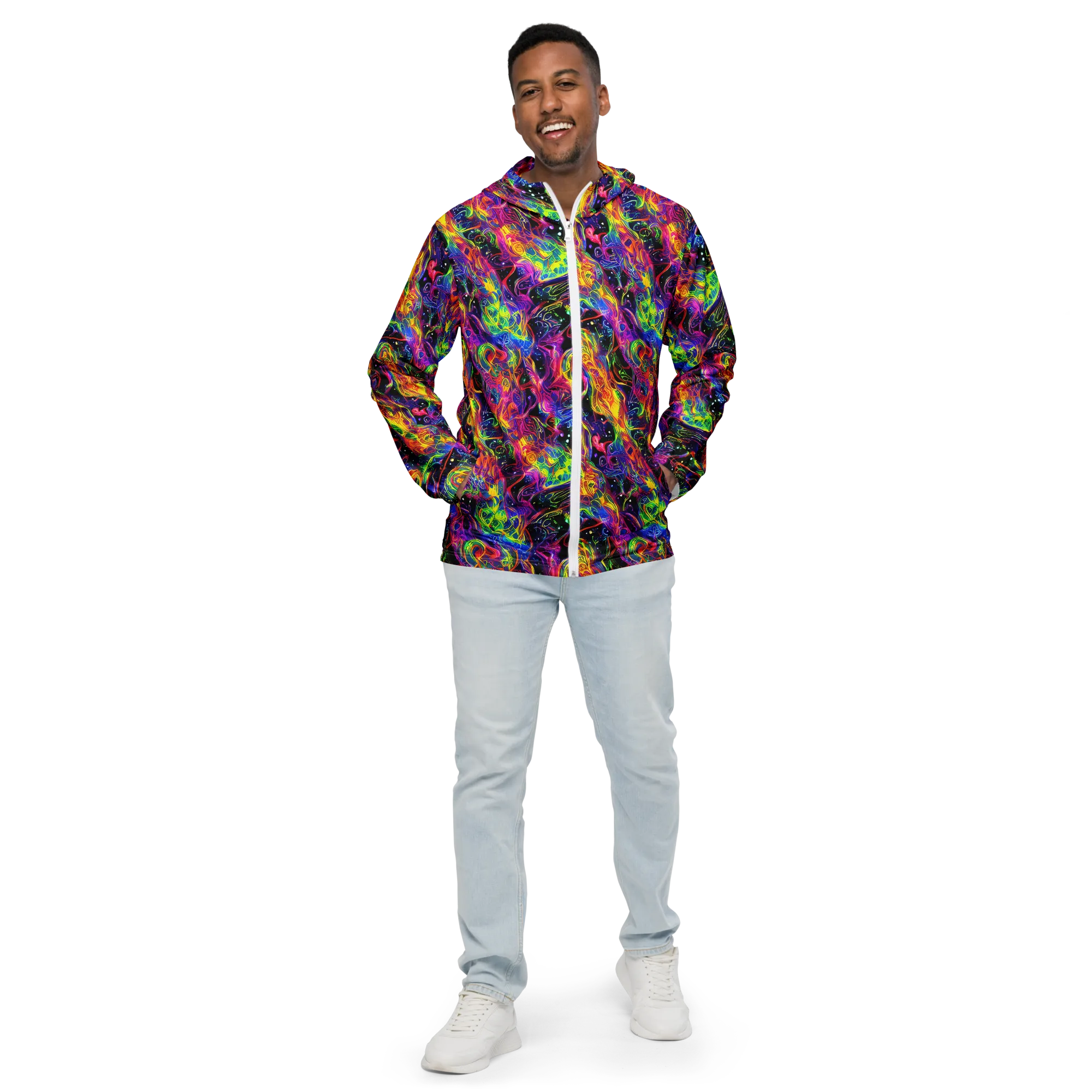 Hypercolor Dreamscape on Men's Windbreaker — Front