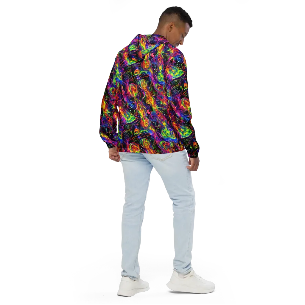 Hypercolor Dreamscape on Men's Windbreaker — Back