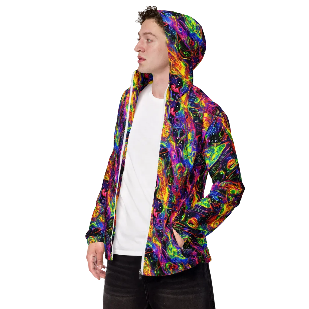Hypercolor Dreamscape on Men's Windbreaker — Left Front
