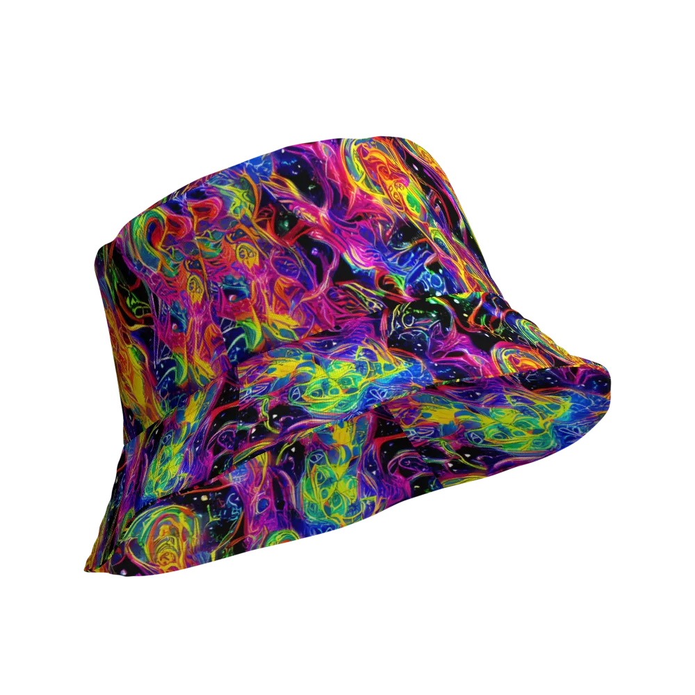 Hypercolor Dreamscape on Reversible Bucket Hat — Product details Outside