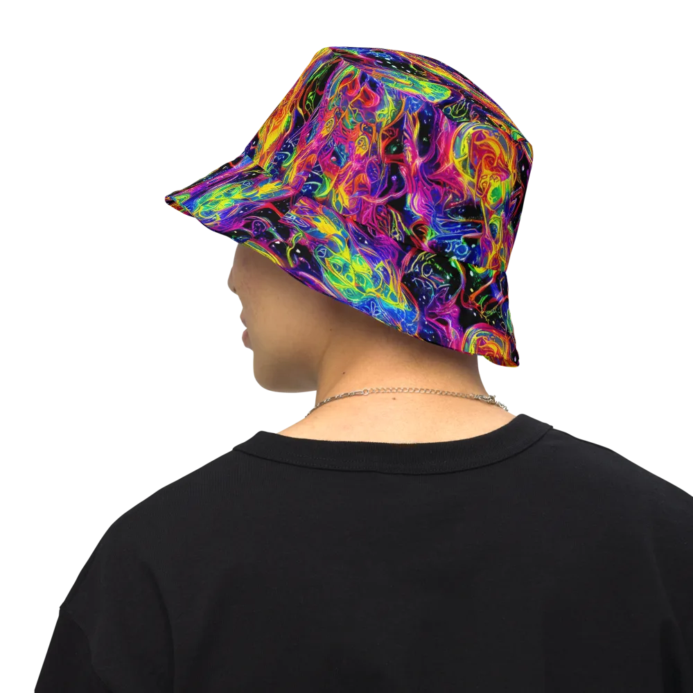 Hypercolor Dreamscape on Reversible Bucket Hat — Back Inside
